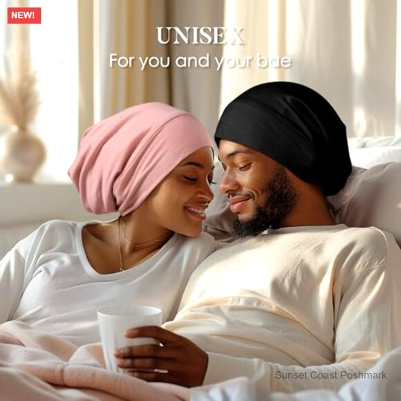 Silk Sleep Cap Adjustable Strap Hair Protection Lightweight Breathable Turban main image 6